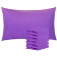 thumbnail image 1 of Ntbay 6 Pack Double Brushed Microfiber Standard Pillowcases, Ultra Soft and Cozy Pillow Cases with Envelope Closure, Purple, 20"x26", 1 of 5