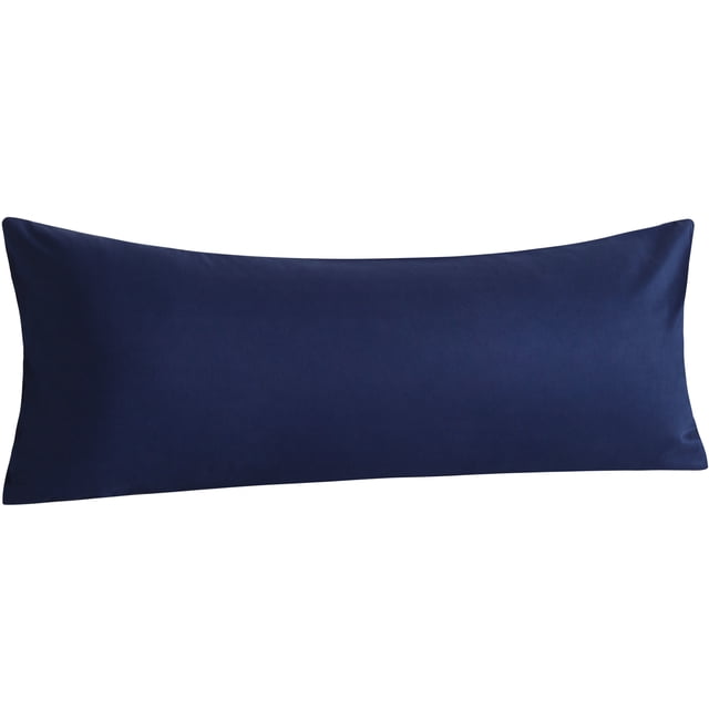 Ntbay Cotton Ultra Soft Body Pillowcase with Envelope Closure, Breathable and Smooth Body Pillow Cover, 20"x54", Navy Blue