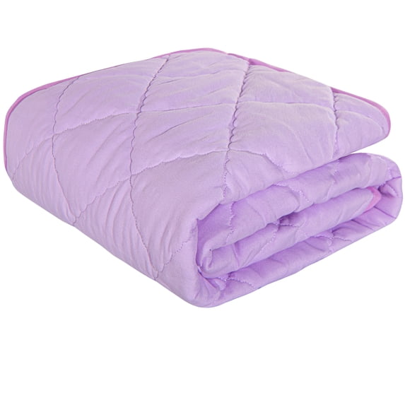 Ultra Soft Microfiber Toddler Comforter - Down Alternative Lightweight Crib Quilted Blanket, 39" x 47", Light Purple, Ntbay