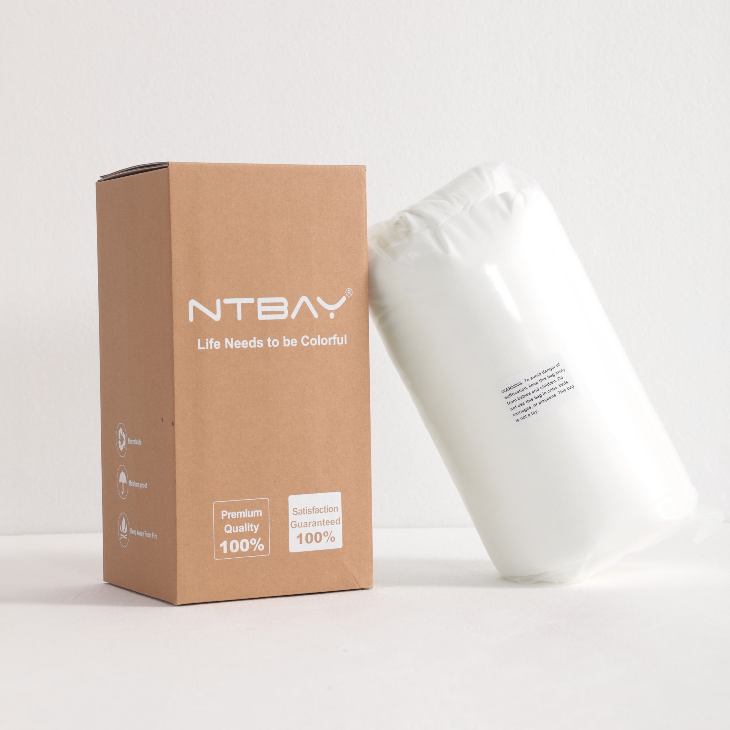 Ntbay King Size Cooling Comforter for Hot Sleepers, Breathable Double-Sided Cooling Blanket, 104" x 90", White