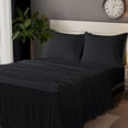 thumbnail image 1 of Ntbay Microfiber Bed Sheets Set - 1800 Series Soft Sheet Set- 4 Piece - California King - Black, 1 of 5