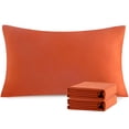 thumbnail image 1 of Ntbay Microfiber Pillowcase set - 2 Pack - Envelope Closure Pillow Cases - King - Brunt Orange, 1 of 5