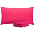 thumbnail image 1 of Ntbay Microfiber Pillowcase set - 2 Pack - Envelope Closure Pillow Cases - King - Magenta, 1 of 5