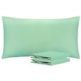 thumbnail image 1 of Ntbay Microfiber Pillowcase set - 2 Pack - Envelope Closure Pillow Cases - King - Mint Green, 1 of 5