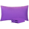 thumbnail image 1 of Ntbay Microfiber Pillowcase set - 2 Pack - Envelope Closure Pillow Cases - King - Purple, 1 of 5