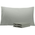 thumbnail image 1 of Ntbay Microfiber Pillowcase set - 2 Pack - Envelope Closure Pillow Cases - King - Smoke Gray, 1 of 5
