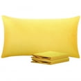 thumbnail image 1 of Ntbay Microfiber Pillowcase set - 2 Pack - Envelope Closure Pillow Cases - King - Yellow, 1 of 5