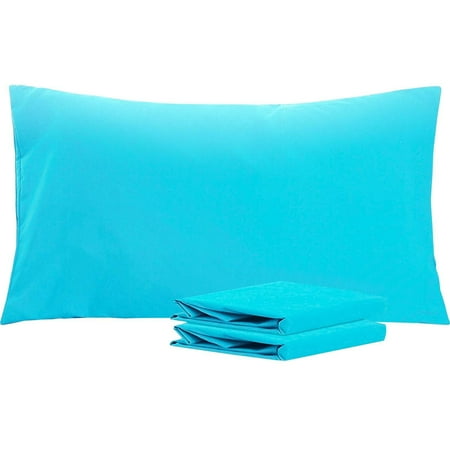 Ntbay Microfiber Pillowcase set - 2 Pack - Envelope Closure Pillow Cases - Queen - Blue