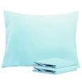 thumbnail image 1 of Ntbay Microfiber Pillowcase set - 2 Pack - Envelope Closure Pillow Cases - Standard - Aqua Blue, 1 of 5