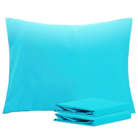 Ntbay Microfiber Pillowcase set - 2 Pack - Envelope Closure Pillow Cases - Standard - Blue