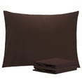 thumbnail image 1 of Ntbay Microfiber Pillowcase set - 2 Pack - Envelope Closure Pillow Cases - Standard - Dark Brown, 1 of 5