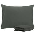 thumbnail image 1 of Ntbay Microfiber Pillowcase set - 2 Pack - Envelope Closure Pillow Cases - Standard - Dark Gray, 1 of 5