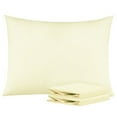 thumbnail image 1 of Ntbay Microfiber Pillowcase set - 2 Pack - Envelope Closure Pillow Cases - Standard - Ivory, 1 of 5