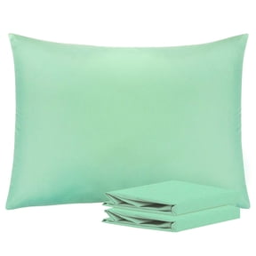 Ntbay Microfiber Pillowcase set - 2 Pack - Envelope Closure Pillow Cases - Standard - Mint Green