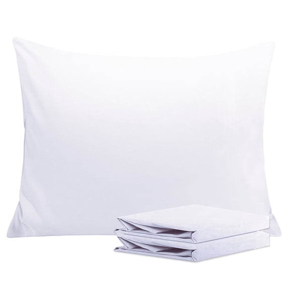 Ntbay Microfiber Pillowcase set - 2 Pack - Envelope Closure Pillow Cases - Standard - White