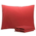 thumbnail image 1 of Ntbay Microfiber Pillowcase set - 2 Pack - Envelope Closure Pillow Cases - Standard - Wine Red, 1 of 5