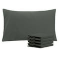 thumbnail image 1 of Ntbay Microfiber Pillowcase set - 4 Pack - Envelope Closure Pillow Cases - Queen - Dark Gray, 1 of 5