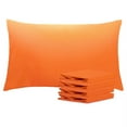 thumbnail image 1 of Ntbay Microfiber Pillowcase set - 4 Pack - Envelope Closure Pillow Cases - Queen - Orange, 1 of 5