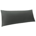 thumbnail image 1 of Ntbay Microfiber Ultra Soft Body Pillowcase with Envelope Closure, Wrinkle, Stain Resistant Body Pillow Cover, 20" x 54", Dark Gray (Not Include Body Pillow), 1 of 5