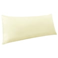 thumbnail image 1 of Ntbay Microfiber Ultra Soft Body Pillowcase with Envelope Closure, Wrinkle, Stain Resistant Body Pillow Cover, 20" x 54", Ivory (Not Include Body Pillow), 1 of 5