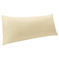 thumbnail image 1 of Ntbay Microfiber Ultra Soft Body Pillowcase with Envelope Closure, Wrinkle, Stain Resistant Body Pillow Cover, 20" x 54", Khaki (Not Include Body Pillow), 1 of 5