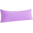 thumbnail image 1 of Ntbay Microfiber Ultra Soft Body Pillowcase with Envelope Closure, Wrinkle, Stain Resistant Body Pillow Cover, 20" x 54", Light Purple (Not Include Body Pillow), 1 of 5