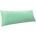 thumbnail image 1 of Ntbay Microfiber Ultra Soft Body Pillowcase with Envelope Closure, Wrinkle, Stain Resistant Body Pillow Cover, 20" x 54", Mint Green (Not Include Body Pillow), 1 of 5
