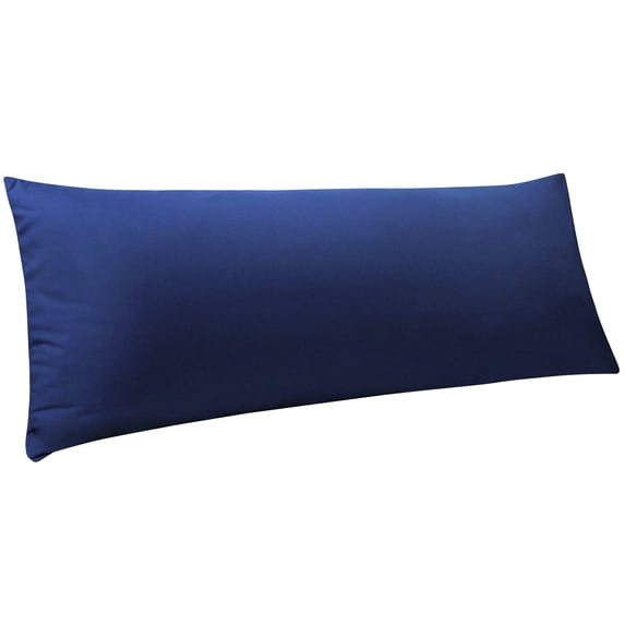 Ntbay Microfiber Ultra Soft Body Pillowcase with Envelope Closure, Wrinkle, Stain Resistant Body Pillow Cover, 20" x 54", Navy Blue (Not Include Body Pillow)