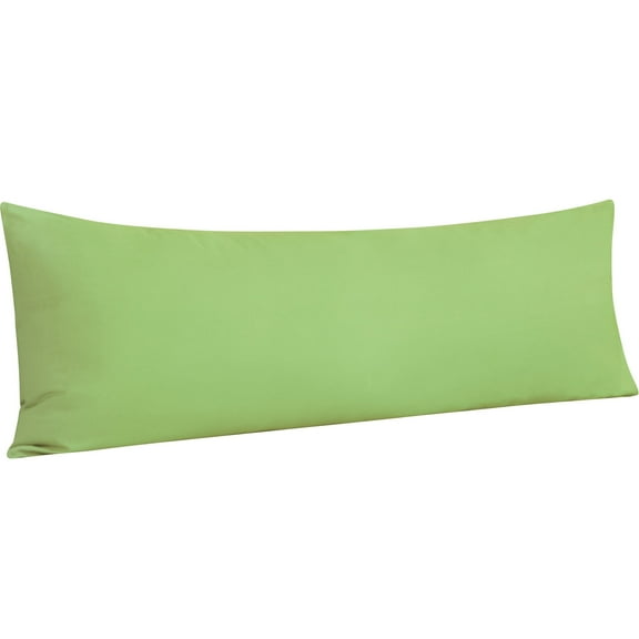 Ntbay Microfiber Ultra Soft Body Pillowcase with Envelope Closure, Wrinkle, Stain Resistant Body Pillow Cover, 20" x 54", Sage Green (Not Include Body Pillow)