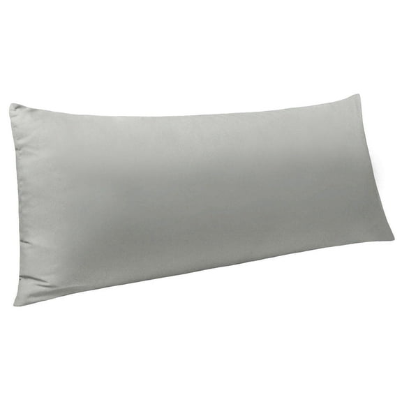 Ntbay Microfiber Ultra Soft Body Pillowcase with Envelope Closure, Wrinkle, Stain Resistant Body Pillow Cover, 20" x 54", Smoke Gray (Not Include Body Pillow)