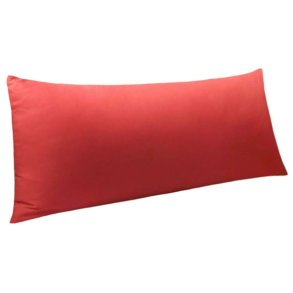Ntbay Microfiber Ultra Soft Body Pillowcase with Envelope Closure, Wrinkle, Stain Resistant Body Pillow Cover, 20" x 54", Wine Red (Not Include Body Pillow)