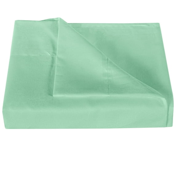 Ntbay Premium 1800 Series Microfiber California King Flat Sheet with 4 inches Hem, Ultra Soft and Breathable Top Sheet, 108x102 inches, Sea Green