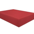thumbnail image 1 of Ntbay Premium 1800 Series Microfiber Full Fitted Sheet with Deep Pocket, Ultra Soft and Breathable Fitted Bed Sheet, 54x75 inches, Wine Red, 1 of 6