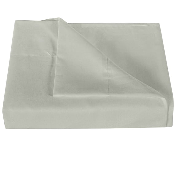 Ntbay Premium 1800 Series Microfiber King Flat Sheet with 4 inches Hem, Ultra Soft and Breathable Top Sheet, 105x102 inches, Smoke Gray