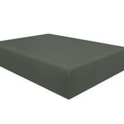 Ntbay Premium 1800 Series Microfiber Queen Fitted Sheet with Deep Pocket, Ultra Soft and Breathable Fitted Bed Sheet, 60x80 inches, Dark Gray