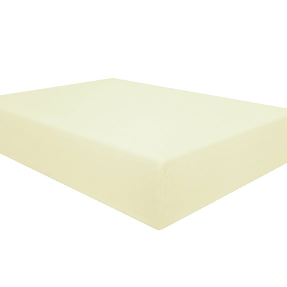 Ntbay Premium 1800 Series Microfiber Queen Fitted Sheet with Deep Pocket, Ultra Soft and Breathable Fitted Bed Sheet, 60x80 inches, Ivory