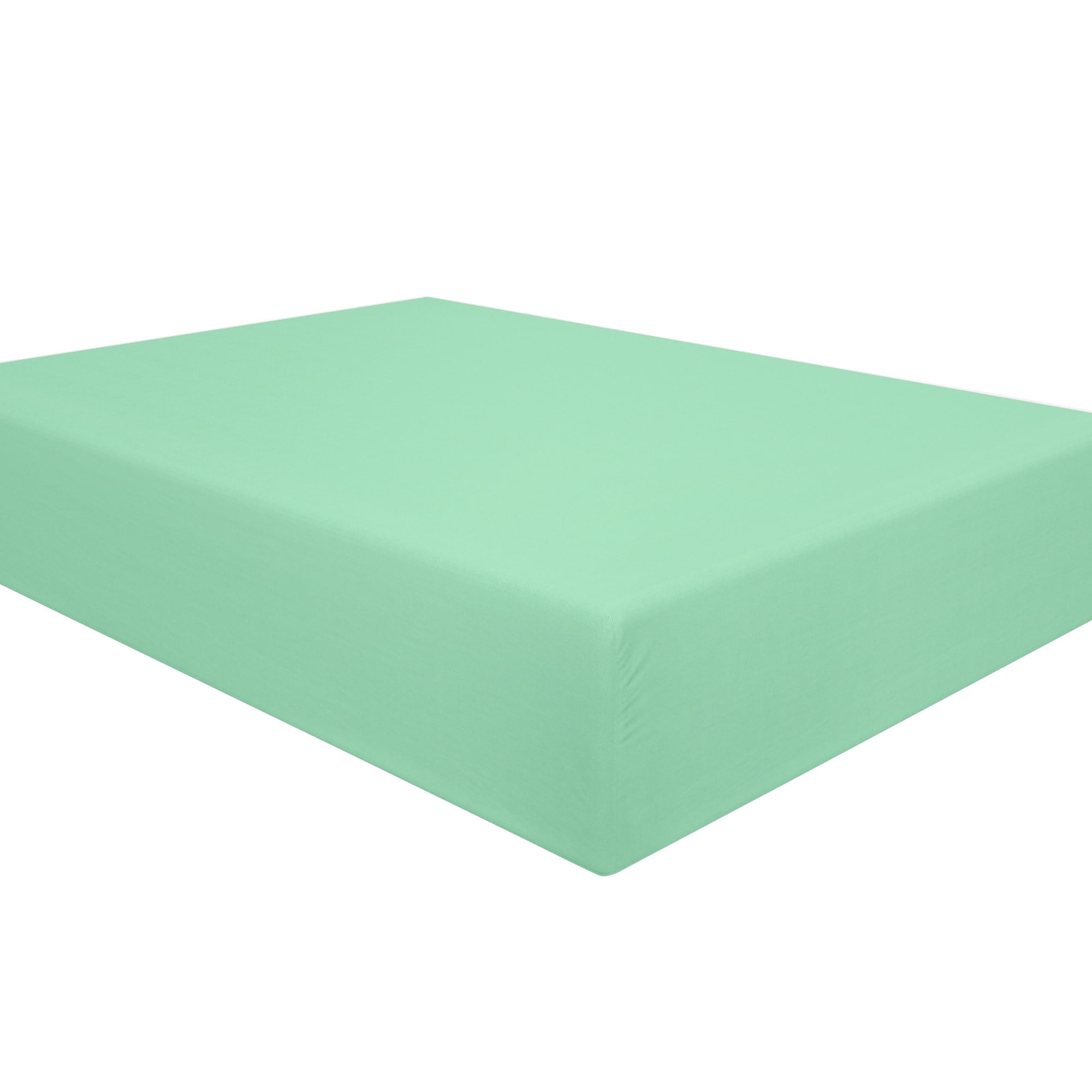 Ntbay 프리미엄 1800 시리즈 극세사 퀸 장착 시트(깊은 포켓 포함), 매우 부드럽고 통기성이 뛰어난 장착 침대 시트, 60x80인치, 민트