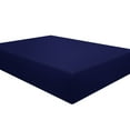 thumbnail image 1 of Ntbay Premium 1800 Series Microfiber Queen Fitted Sheet with Deep Pocket, Ultra Soft and Breathable Fitted Bed Sheet, 60x80 inches, Navy Blue, 1 of 6