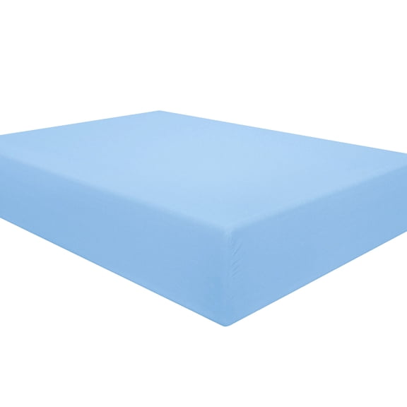 Ntbay Premium 1800 Series Microfiber Queen Fitted Sheet with Deep Pocket, Ultra Soft and Breathable Fitted Bed Sheet, 60x80 inches, Sky Blue