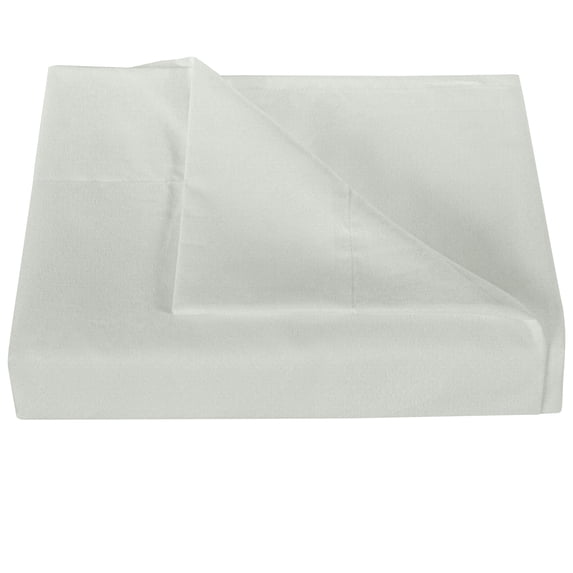 Ntbay Premium 1800 Series Microfiber Twin Extra Long Flat Sheet with 4 inches Hem, Ultra Soft and Breathable Top Sheet, 66x102 inches, Light Gray