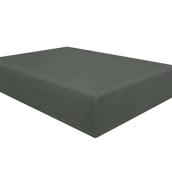 Ntbay Premium 1800 Series Microfiber Twin Fitted Sheet with Deep Pocket, Ultra Soft and Breathable Fitted Bed Sheet, 39x75 inches, Dark Gray
