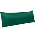 thumbnail image 1 of Ntbay Silky Satin Body Pillowcase for Hair and Skin, Ultra Soft Cozy Long Body Pillow Cover with Zipper Closure, 20" x 54", Dark Green, 1 of 5