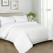 Ntbay Soft Duvet Cover and Sham Set - Premium 1800 Series - 3 Pieces - Queen - White