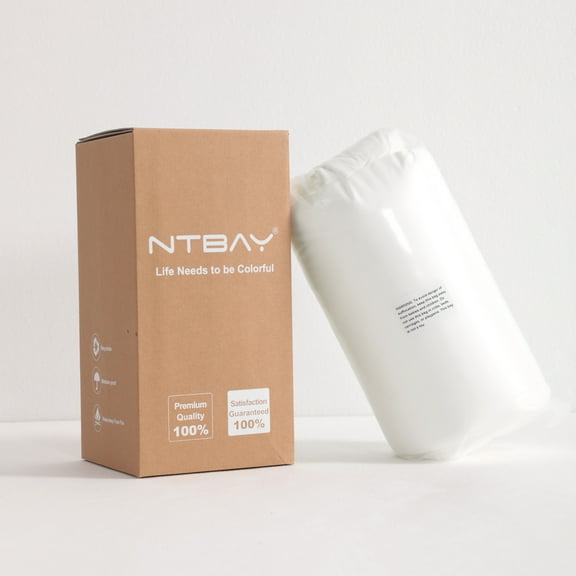 Ntbay Soft Toddler Cooling Comforter, Breathable Double-Sided Crib Cooling Throw Blanket, Toddler Size, 39" x 47", White