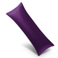 thumbnail image 1 of Ntbay Ultra Soft Satin Long Body Pillowcase with Envelope Closure, Cooling and Smooth Body Pillow Cover for Hair and Skin, 20" x 54", Eggplant Purple, 1 of 5