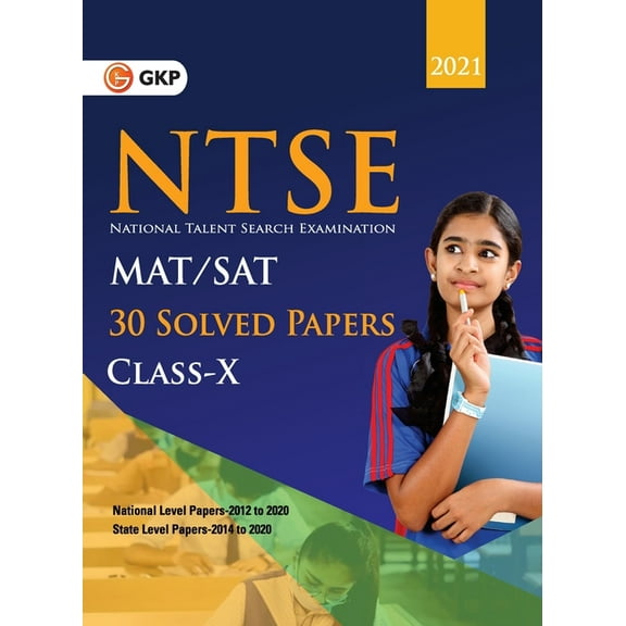 NTSE 2020-21 Class 10th (MAT & SAT) - 30 Solved Papers, (Paperback)