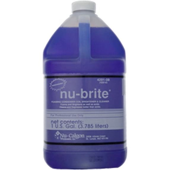 Nu Cleaner Nu-Calgon 4291-08 Nu-Brite 1 gal Condenser Coil Cleaner - Walmart.com