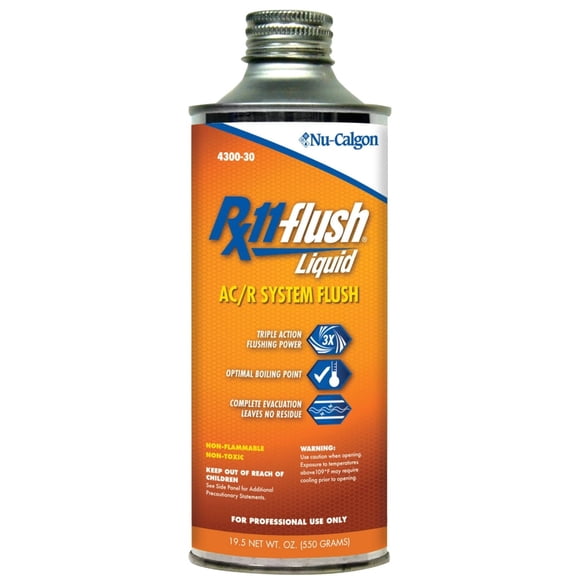 Nu-Calgon 4300-30 RX11-FLUSH Liquid 1 Pint Solvent