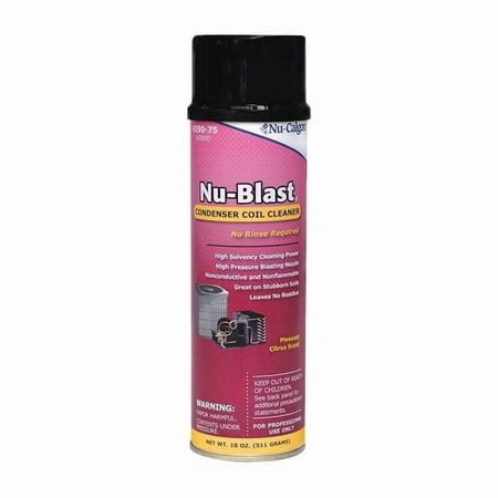 Nu-Calgon Condenser Cleaner,Aerosol,18 fl oz,Clear 4290-75