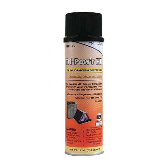 Nu-Calgon Coil Cleaner, 19 oz, Aerosol Can, Orange 4371-75